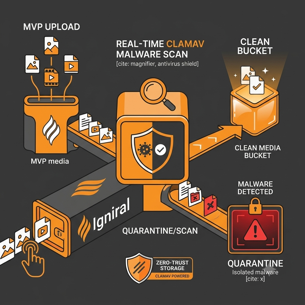 The Hidden Risk of MVP Uploads: Implementing Zero-Trust Media Buckets with ClamAV